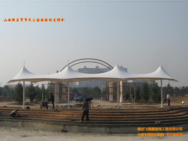 山西候馬市市民公園膜結(jié)構(gòu)工程